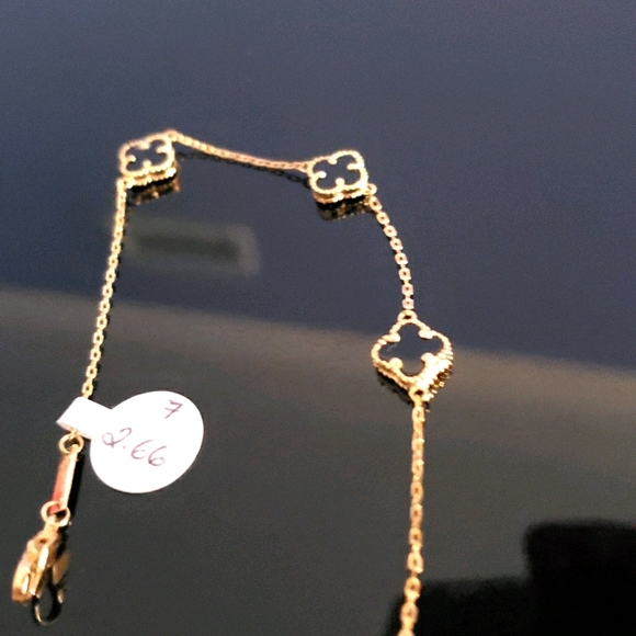 18KARAT GOLD BRACELET VCA BLACK